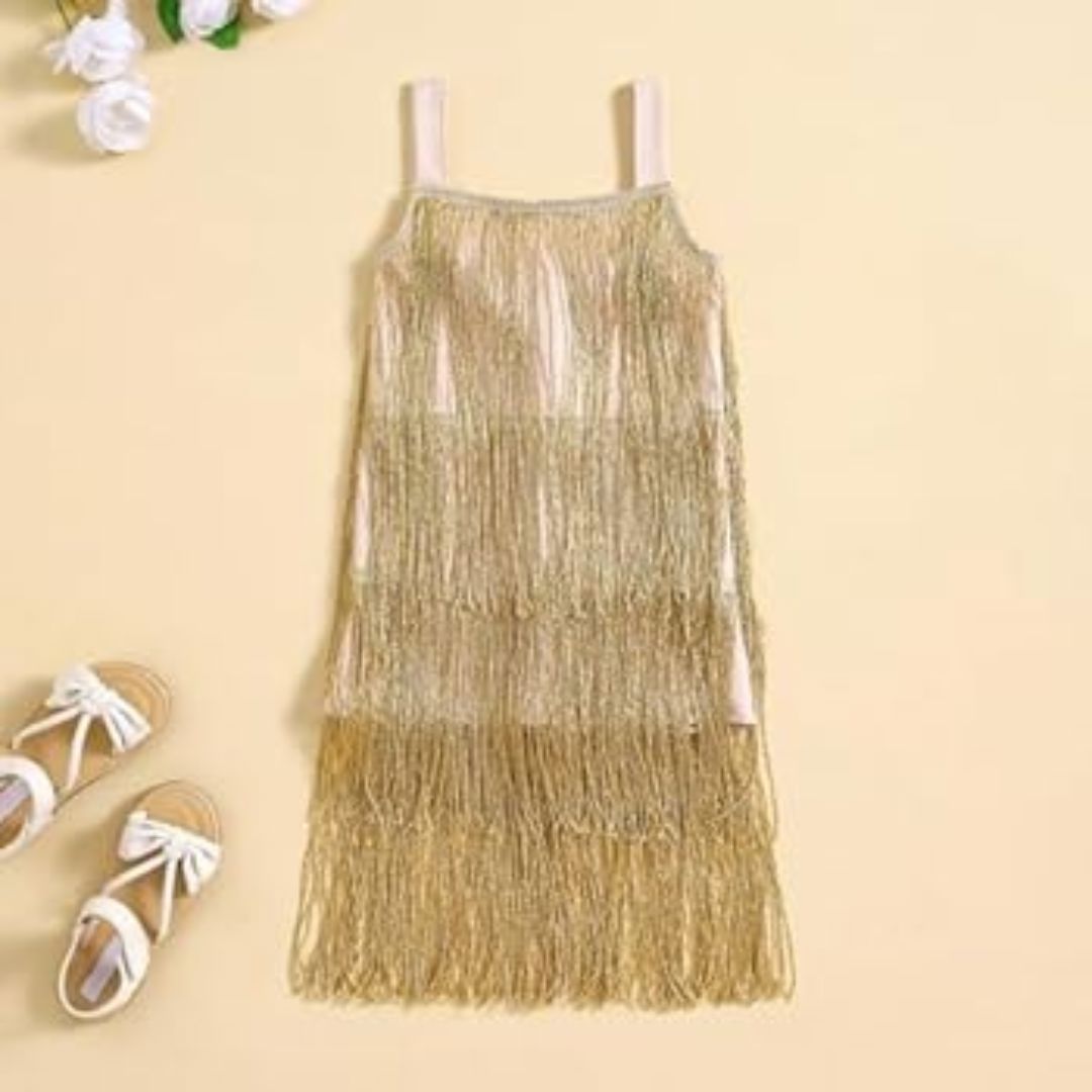 Kids Taylor Swift Sequin Fringe Dress