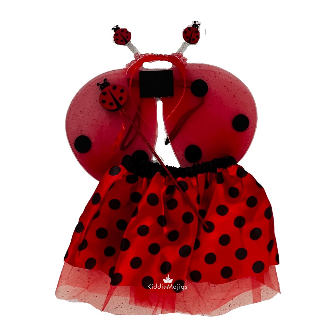 Lady Bug Tutu, Wing & Aliceband Set