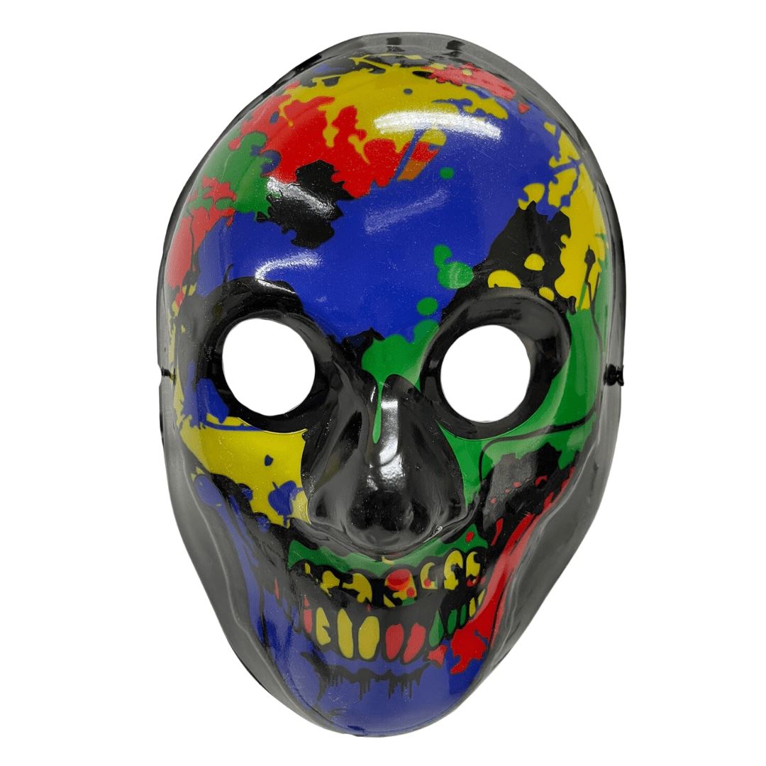 LED Light Up Mask - Rainbow Skeleton