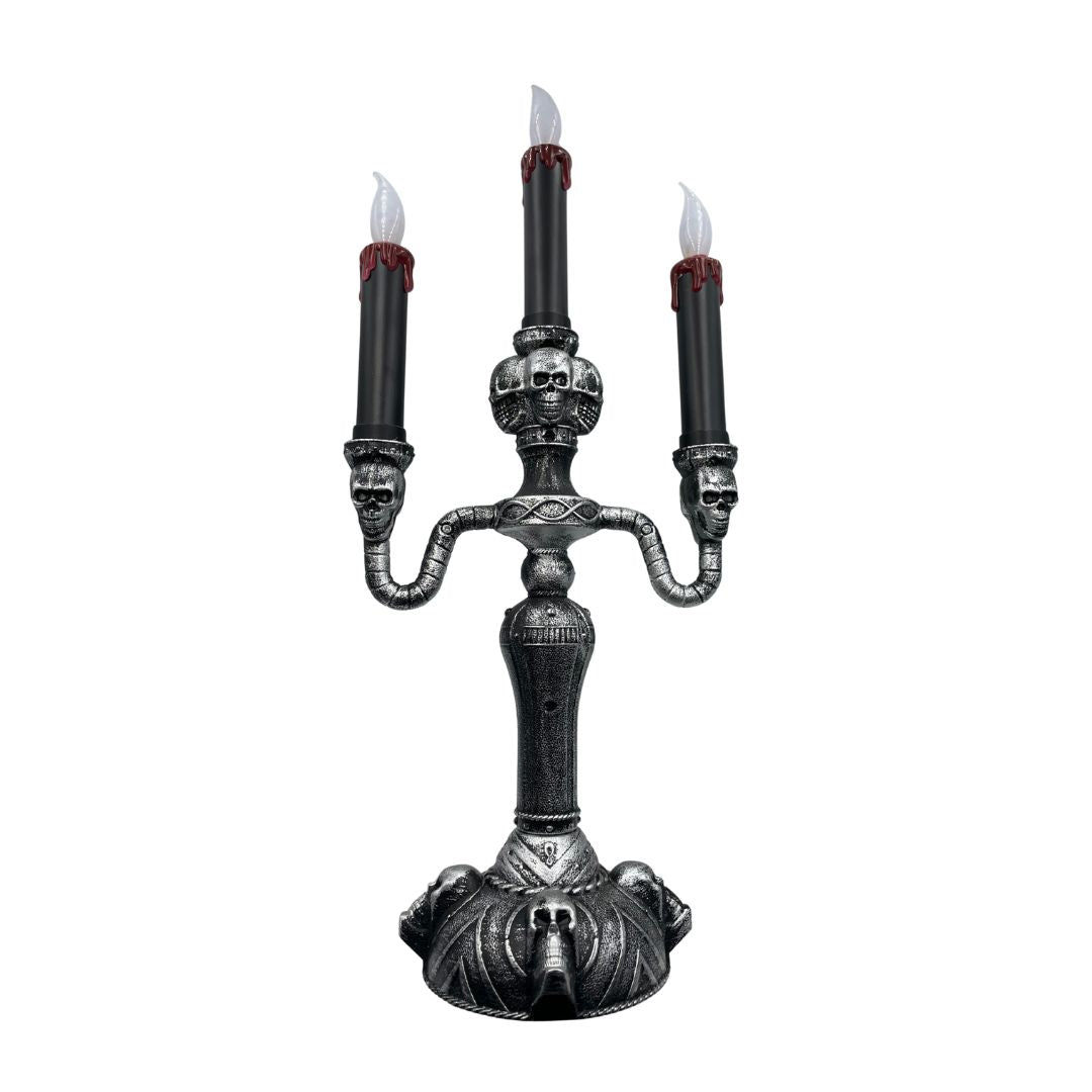 LED Skull Candelabra Decor