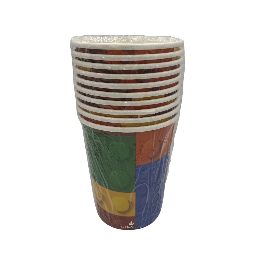 Lego Bricks Paper Cups 10pc