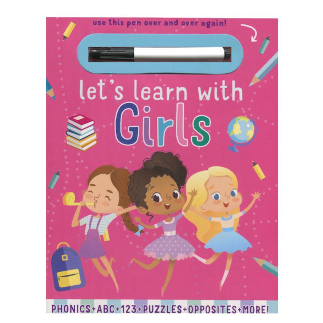 Lets Learn with Girls - Wipe Clean