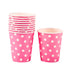 Light Pink Dot Paper Cups