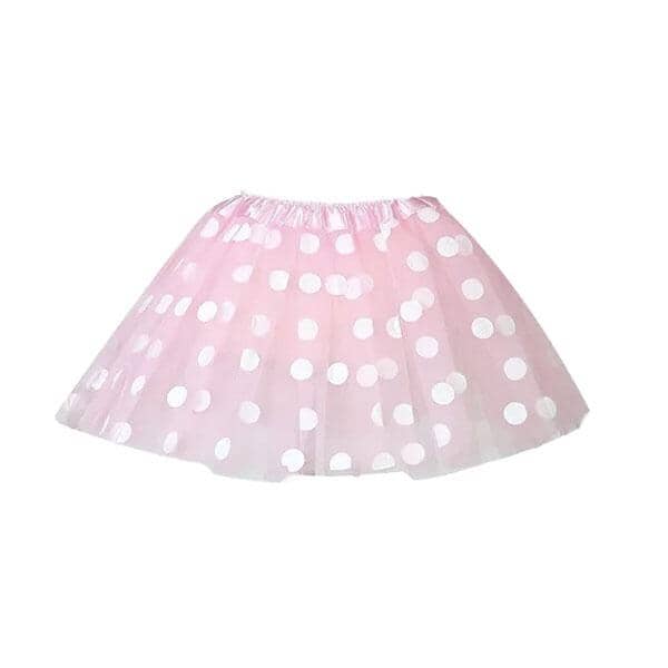 Light Pink Polka Dot Tutu Skirt (Age 3-6)