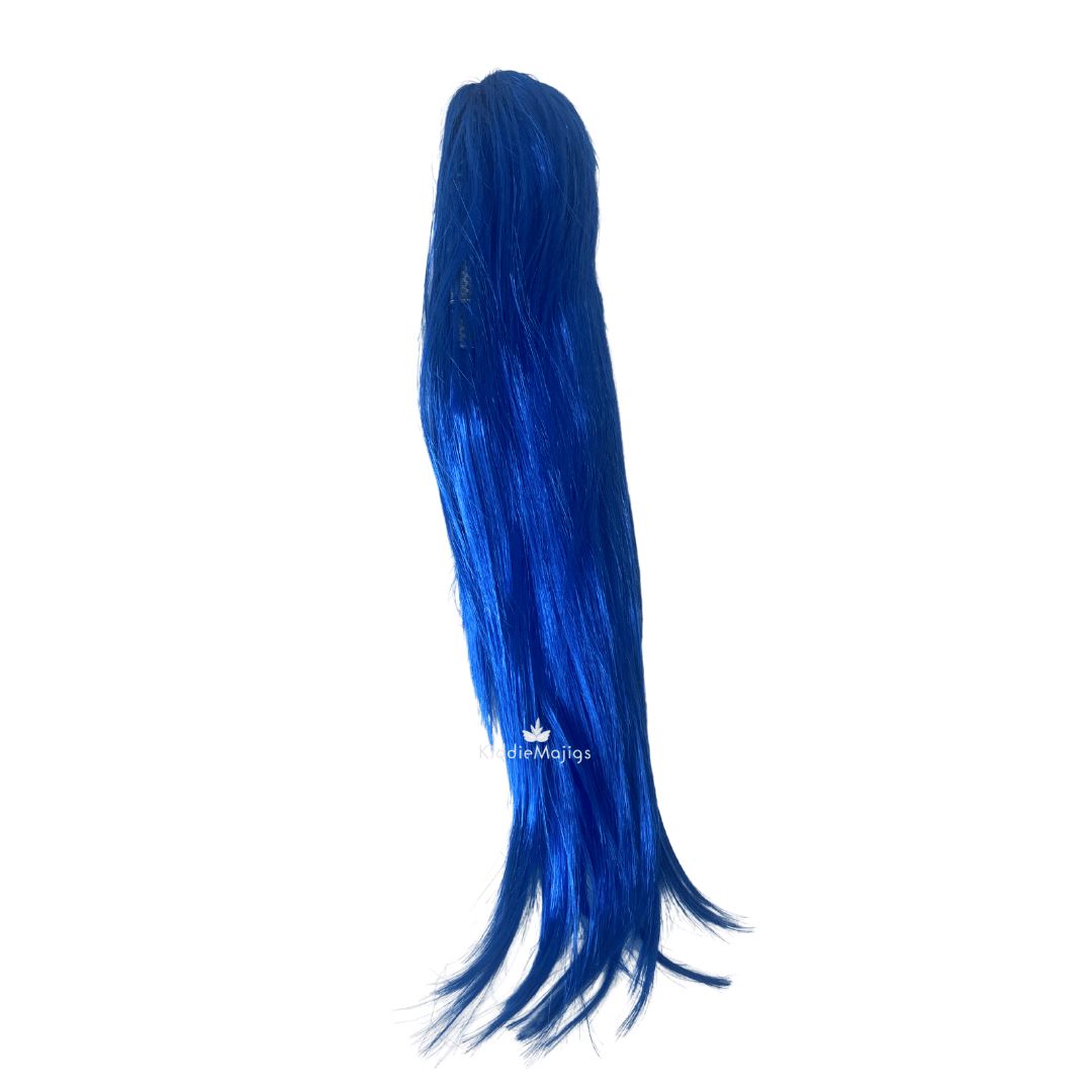 Long Straight Wig - Dark Blue