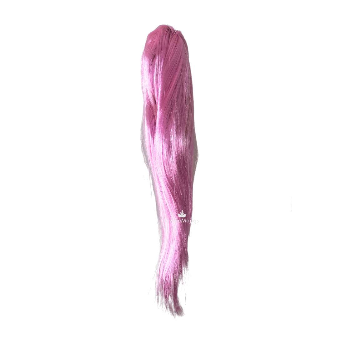 Long Straight Wig - Light Pink