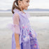 Magical Family Purple Floral Dress Sheer Sleeve