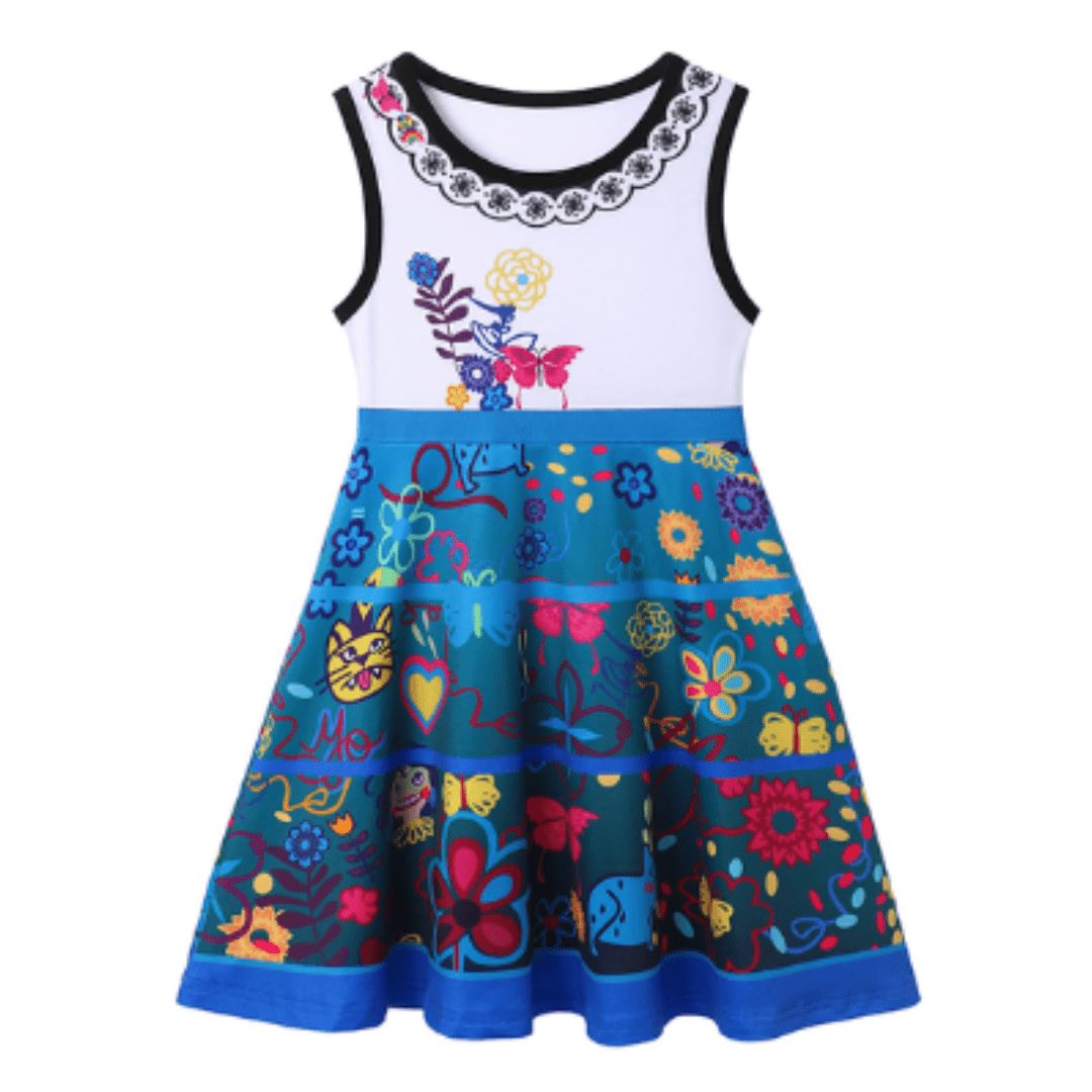 Magical Floral Butterfly Casual Dress