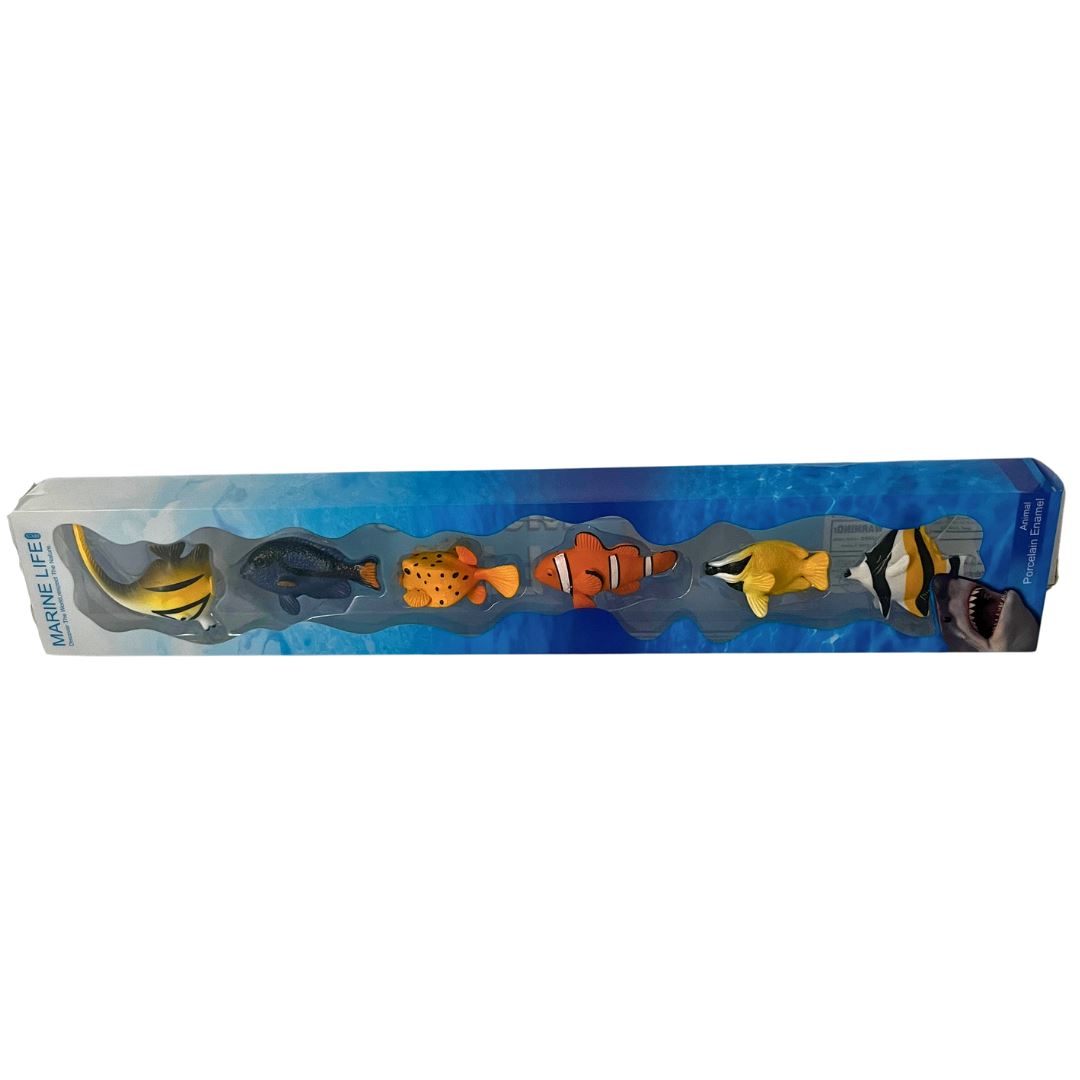 Marine Life Plastic Fish 6pc