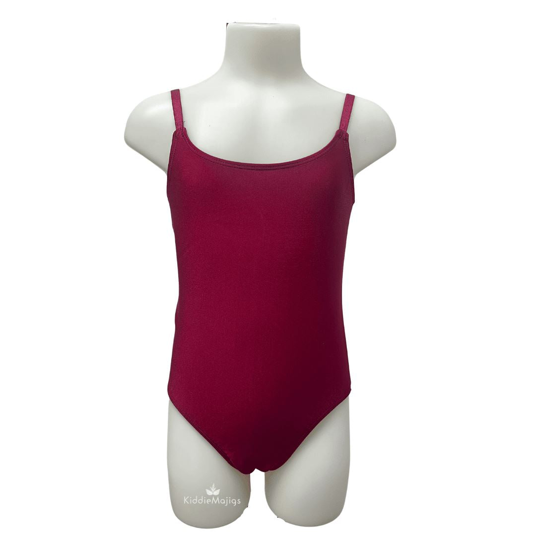 Maroon Spider Back Leotard