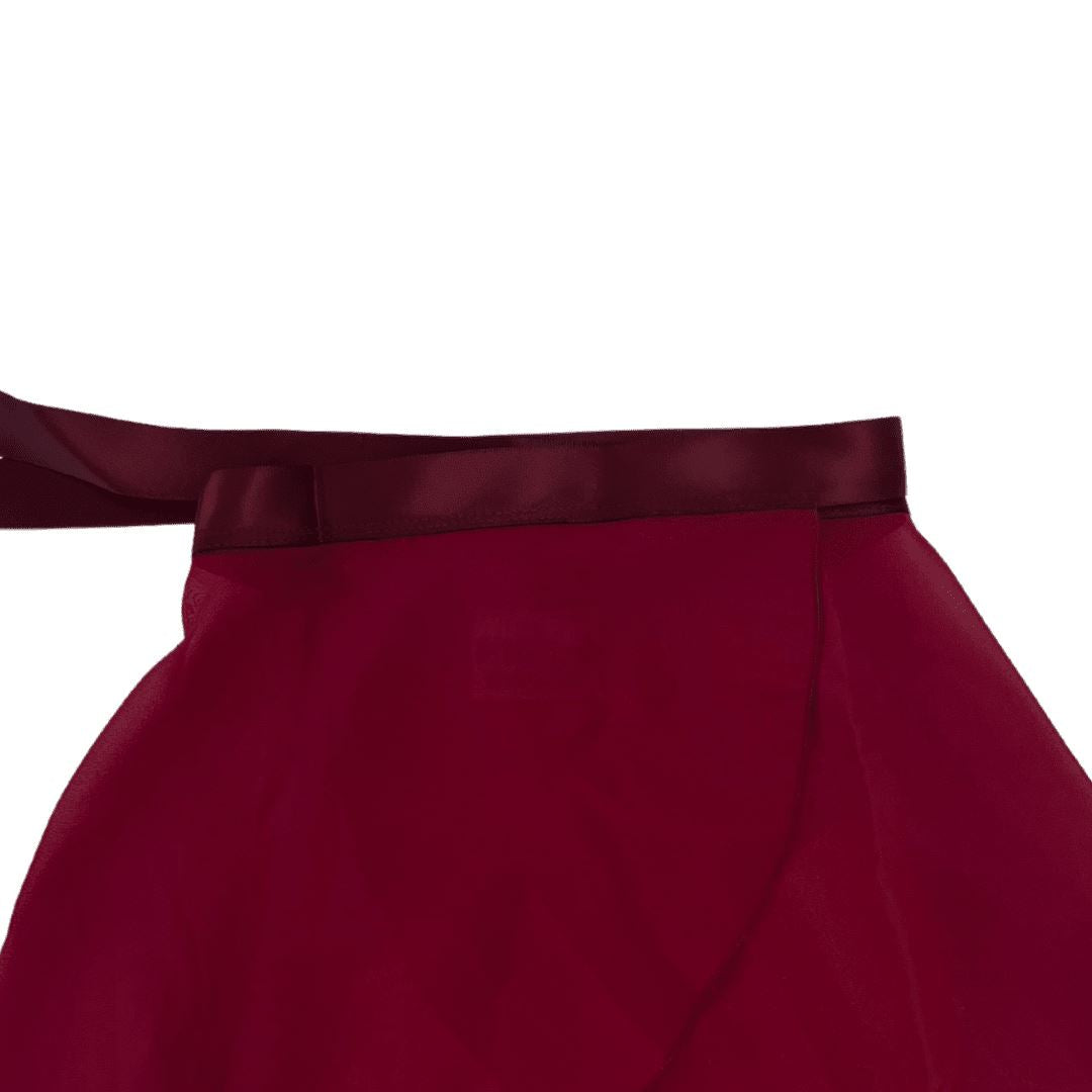 Maroon Wrap Skirt