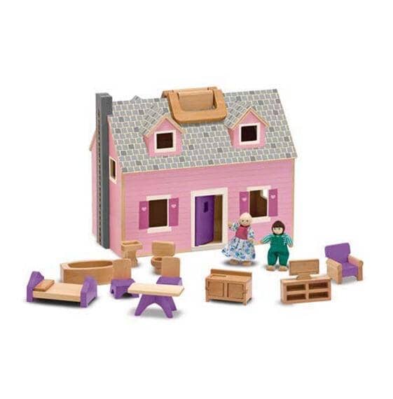 Melissa & Doug Fold and Go Mini Dolls House