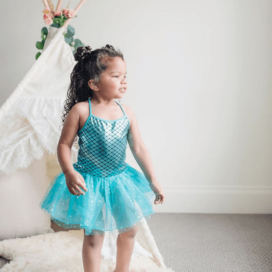Mermaid Leotard Dress Emerald main image 0