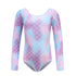 Mermaid Purple Gymnastics Long-sleeve Leotard