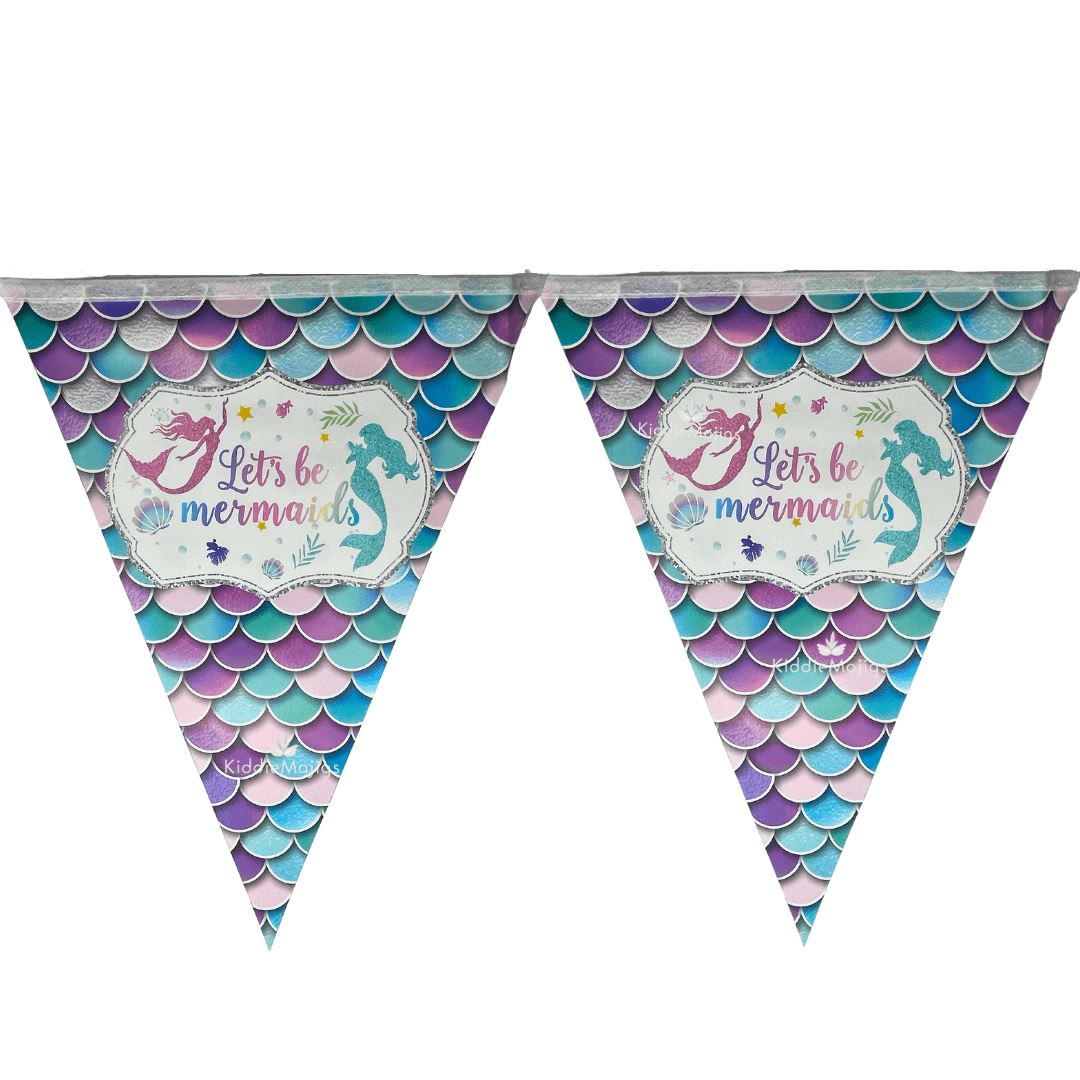 Mermaids Paper Party Banner