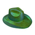 Metallic Shiny Cowboy Hat - Green