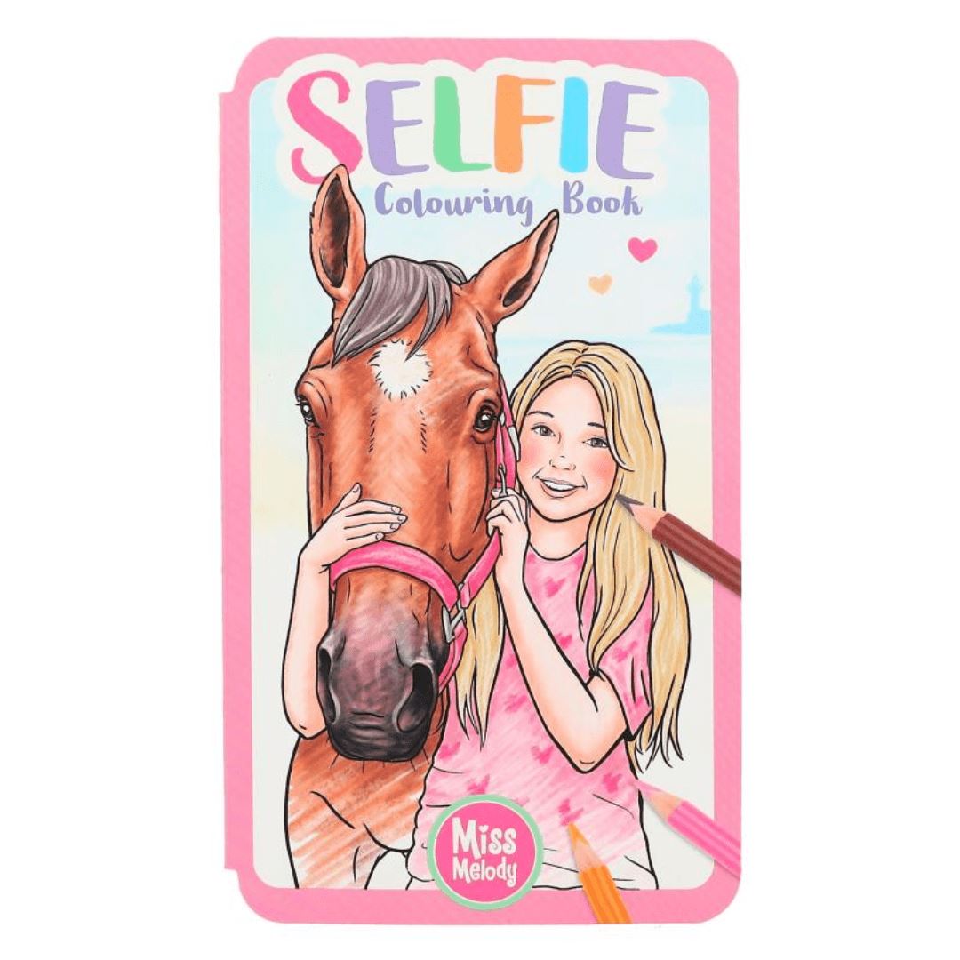 Miss Melody Selfie Colouring Book w Stickers