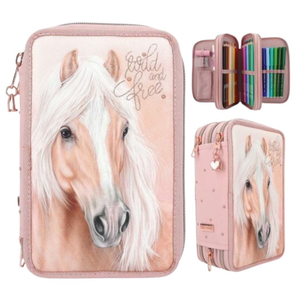 Miss Melody Triple Filled Pencil Case - Romantic