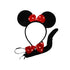 Mouse Aliceband Set Red Polka Dot