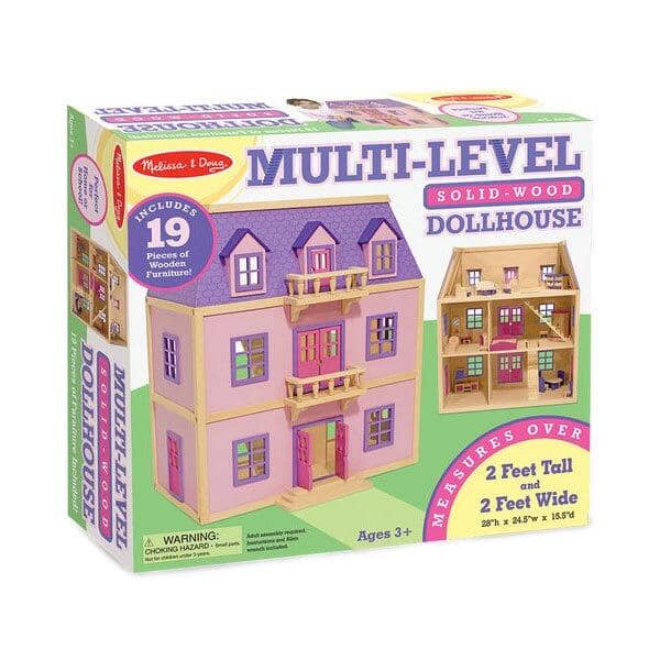 Multi-Level Wooden Dollshouse