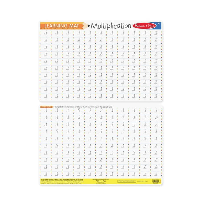 Multiplication Problems Write-A-Mat – Kiddie Majigs