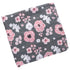 Muslin Blankets Charcoal Flower