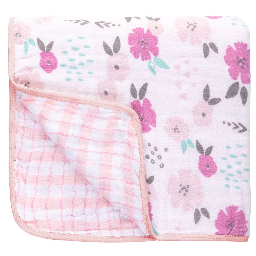 Muslin Stroller Blanket Floral