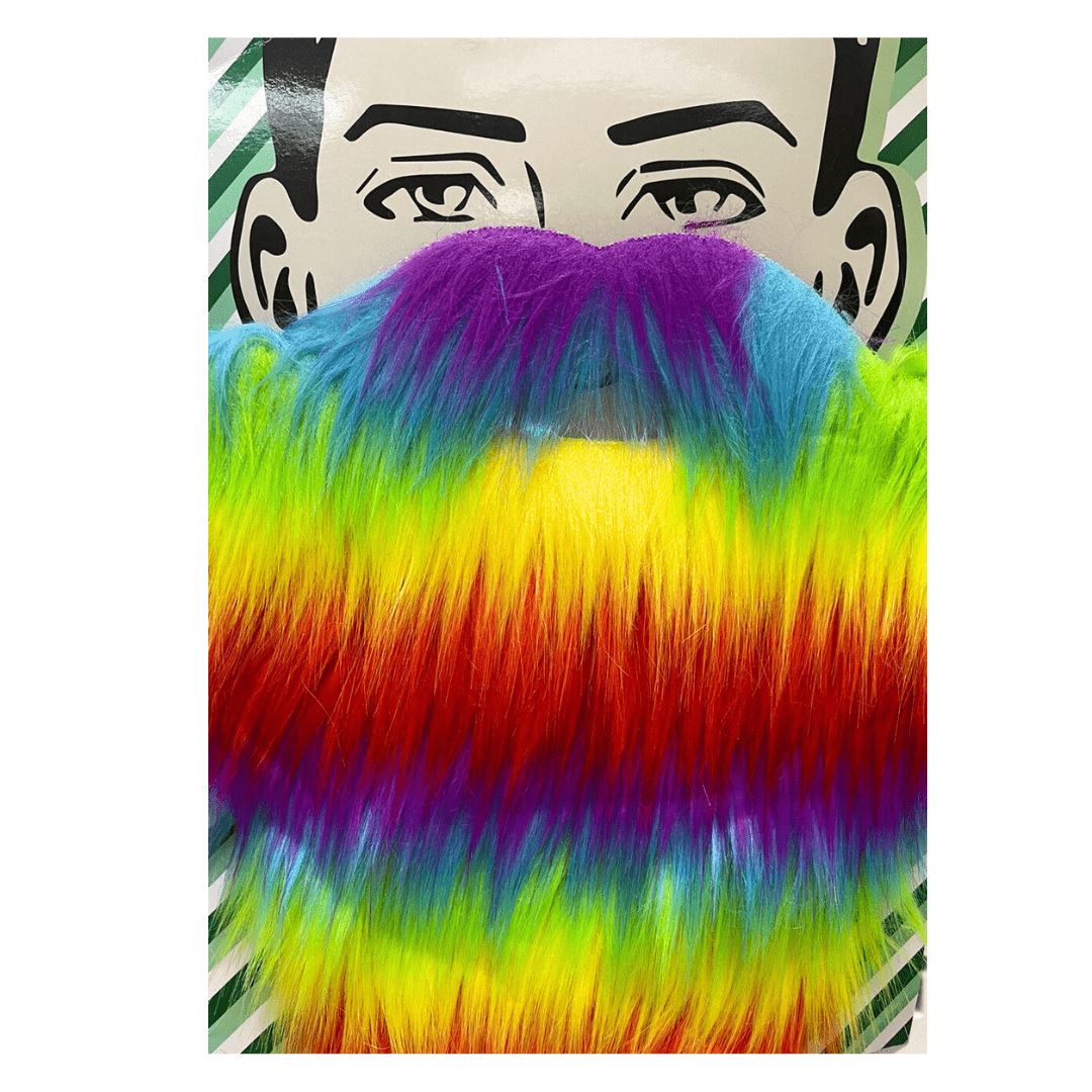 Mustache and Beard Set Rainbow