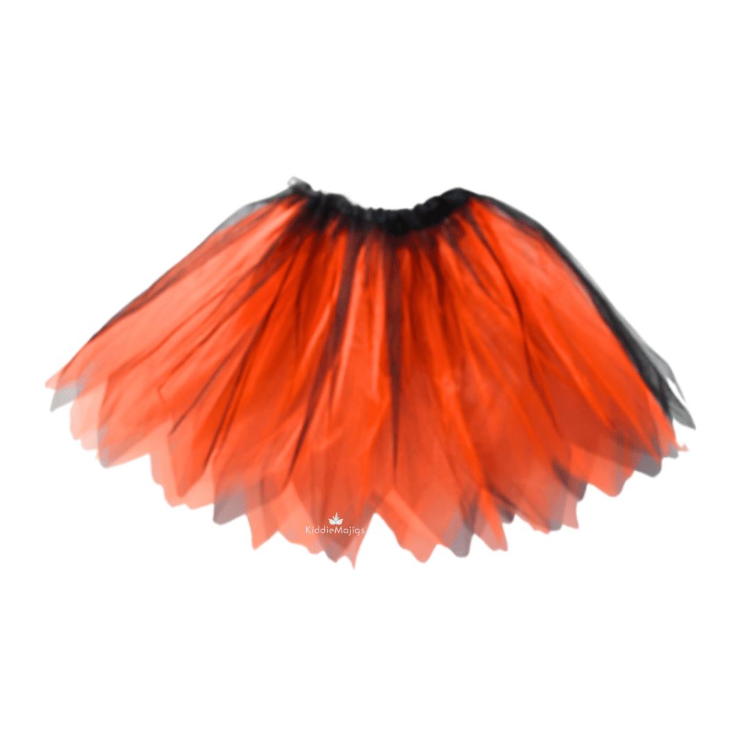 Orange & Black Tutu Skirt 30cm