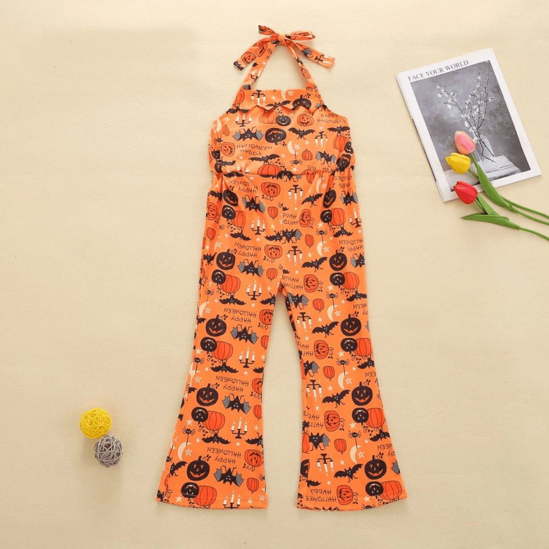 Orange Halloween Jumpsuit