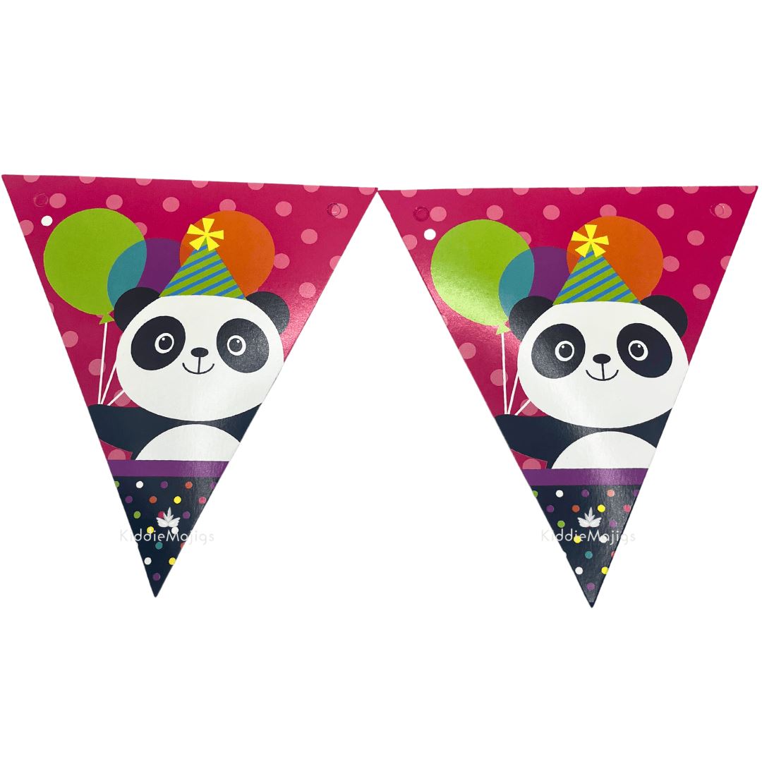 Panda Bunting Banner 3m