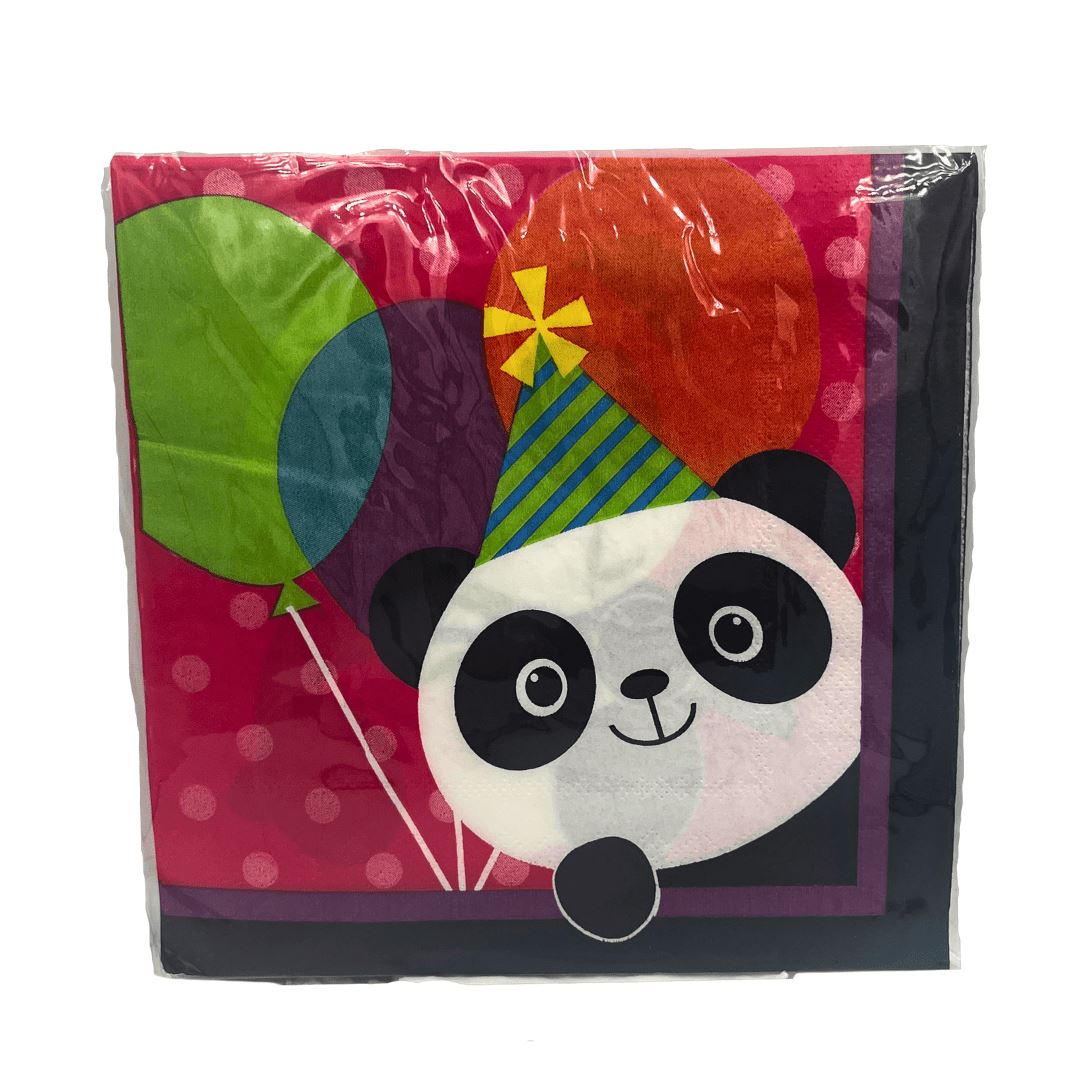 Panda Party Serviettes 20pc