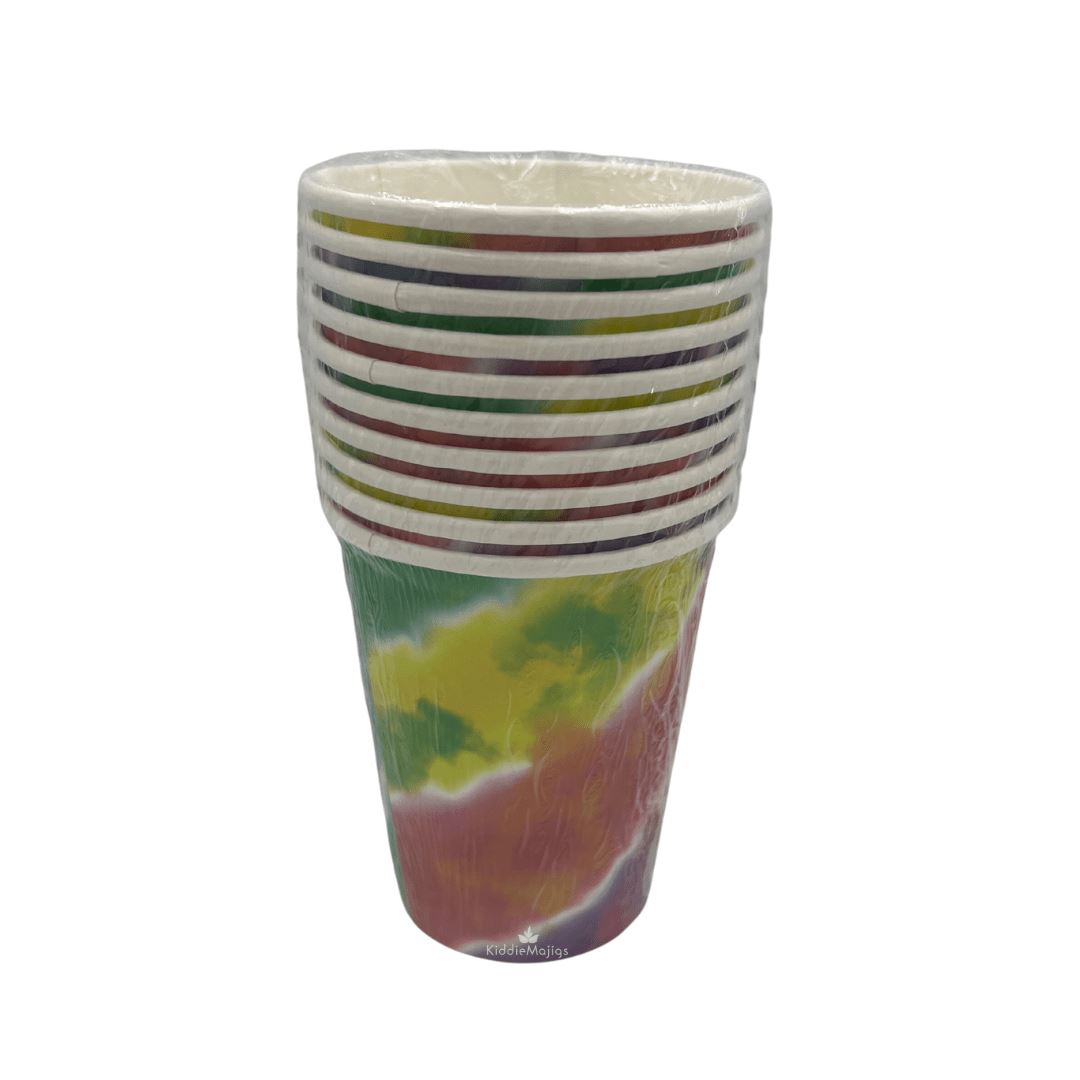 Paper Party Cups Rainbow 10pc