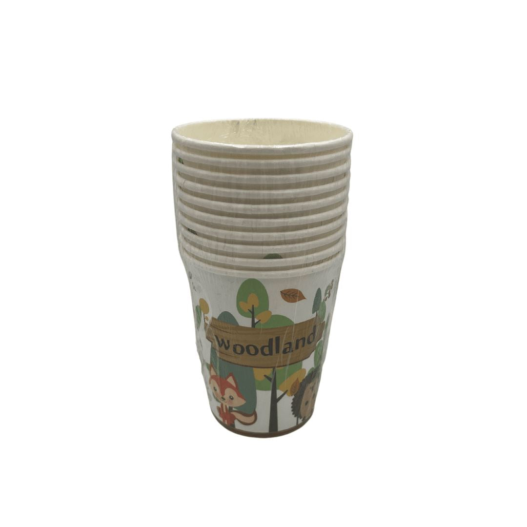 Paper Party Cups Woodlands 10pc