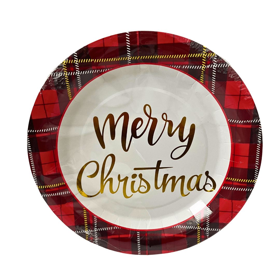 Paper Plate Merry Christmas