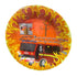 Party Paper Plates Fire 23CM 10PC
