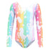 Pastel Glitter Unicorn Long-sleeve Leotard