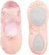 Pink Canvas Split Sole Red Rain Ballet Shoes