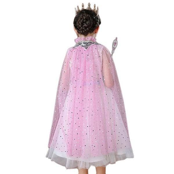 Pink Chiffon Princess Cape