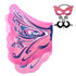 Pink Multi-colour Butterfly Wings with Mask