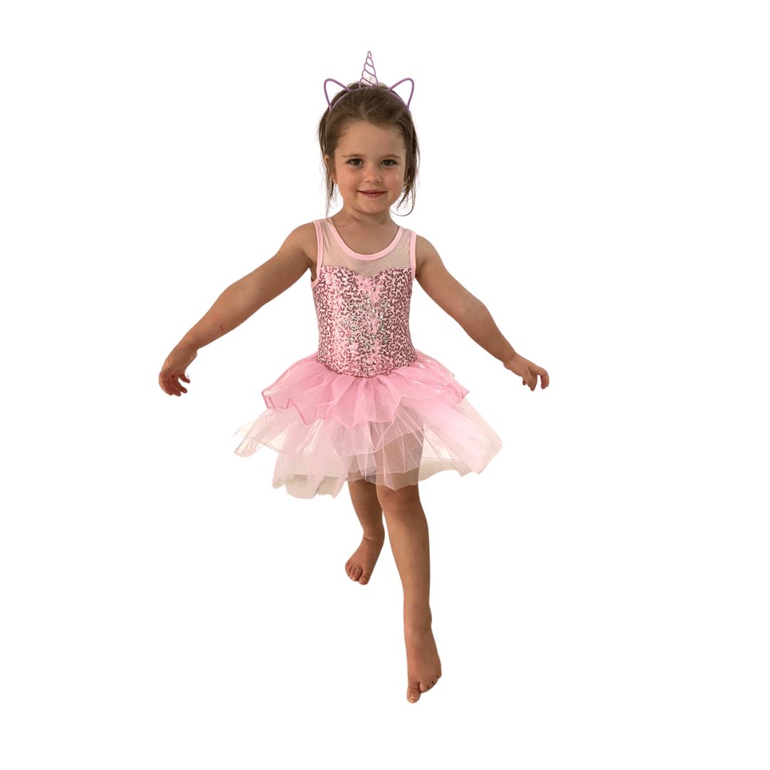 Pink Sequin Tutu Dress