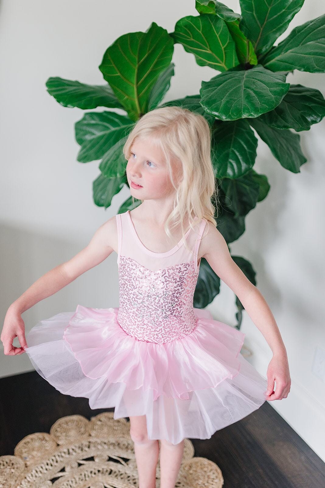 Pink Sequin Tutu Dress