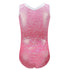 Pink Sparkle Leotard with Rhinestones