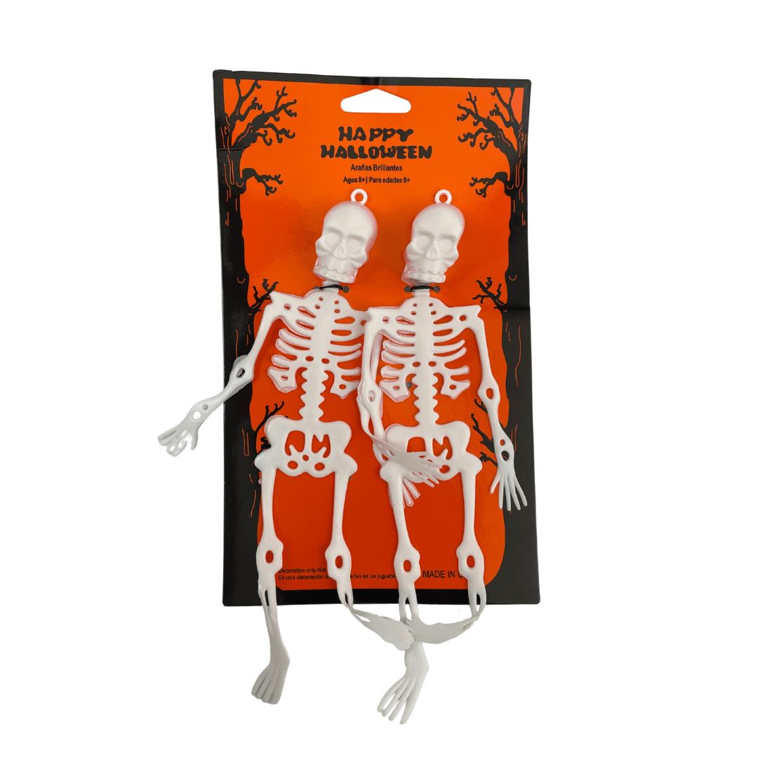 Plastic Skeletons White 2pc