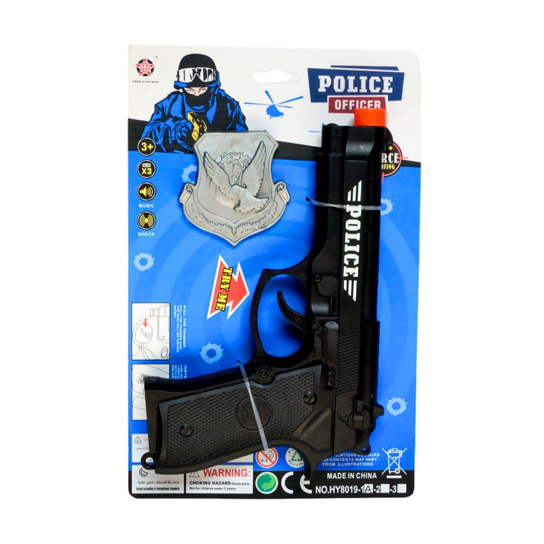 Police Officer Gun & Badge