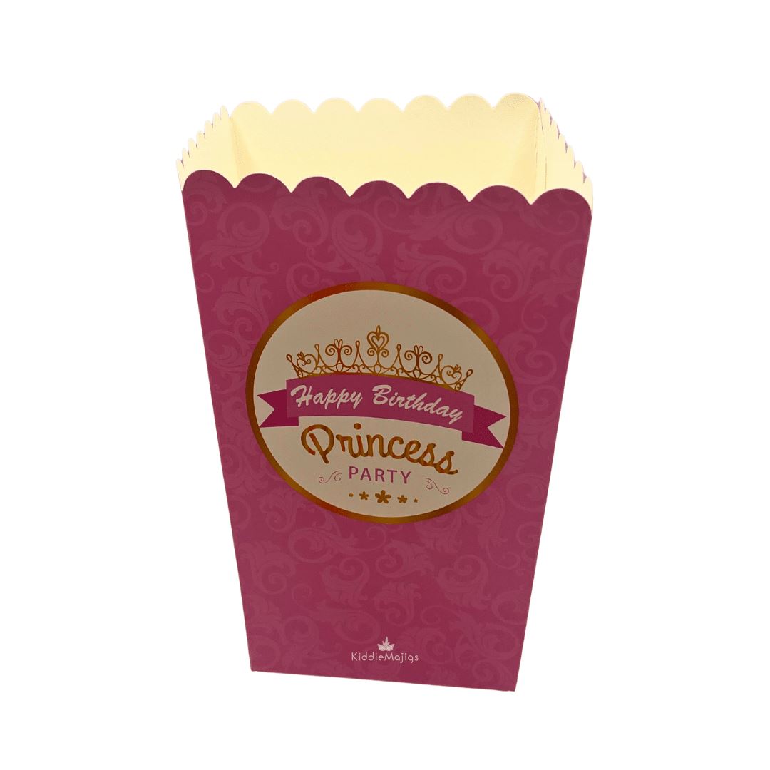 Princess Party Popcorn Boxes 10pc – Kiddie Majigs