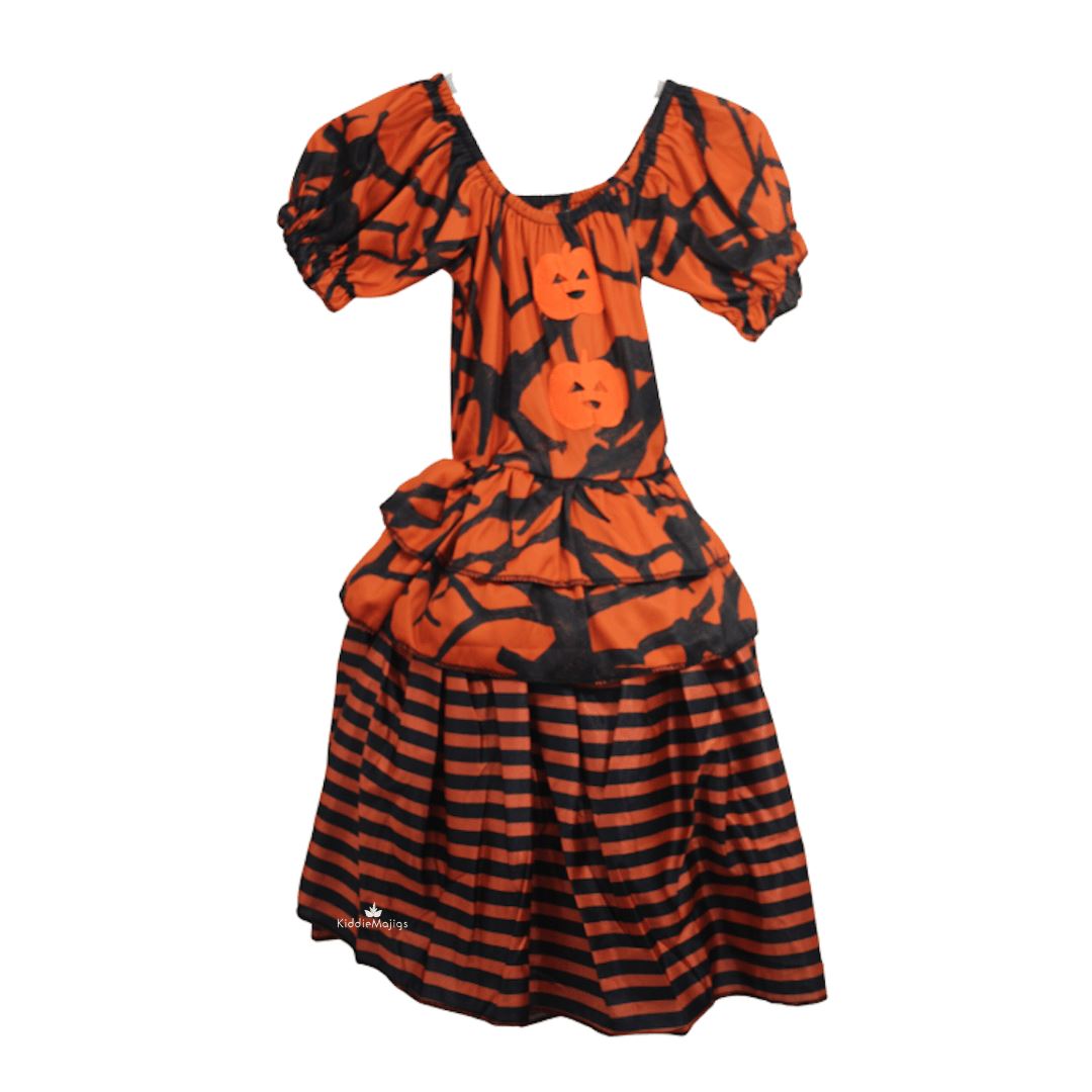 Pumpkin Girl Jester Outfit 120-130cm