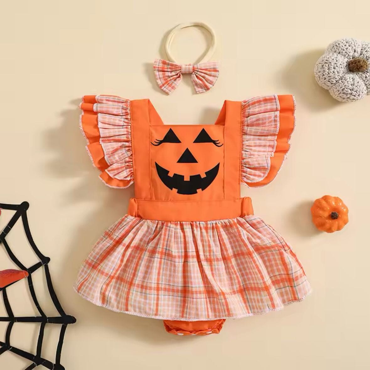 Pumpkin Patch Romper Dress