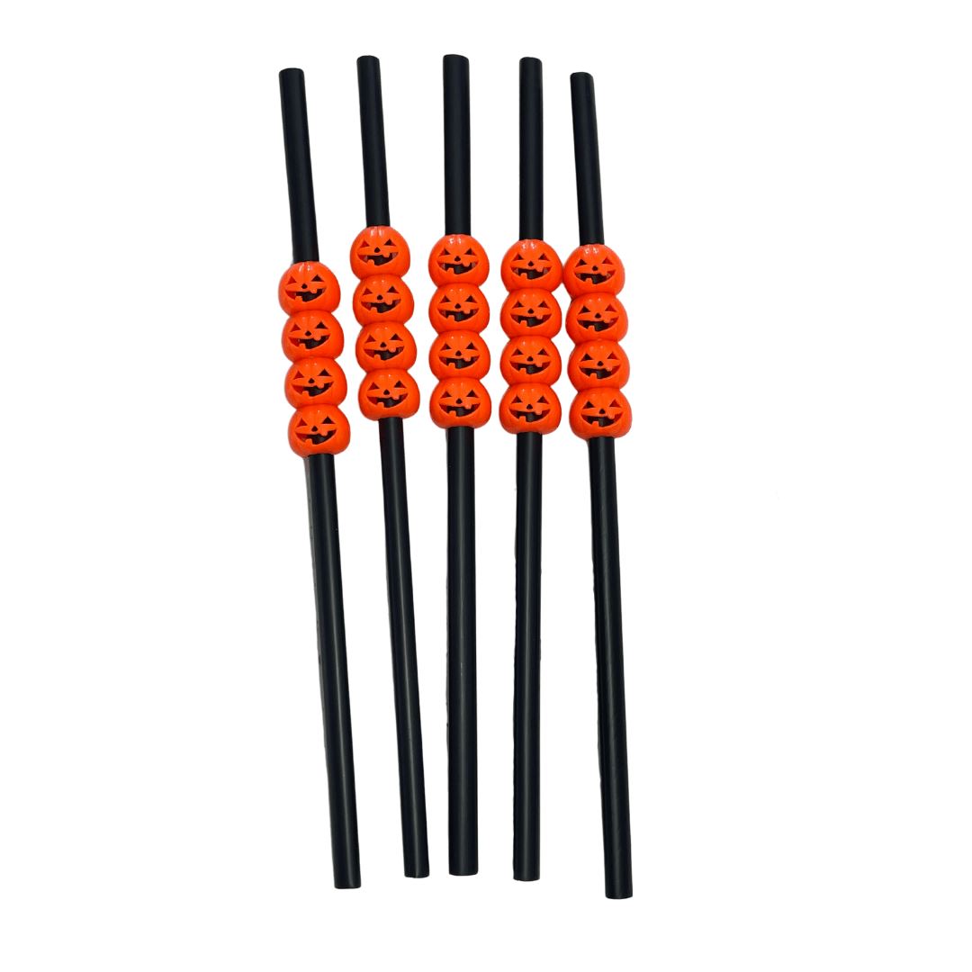 Pumpkin Straw Halloween (Plastic)