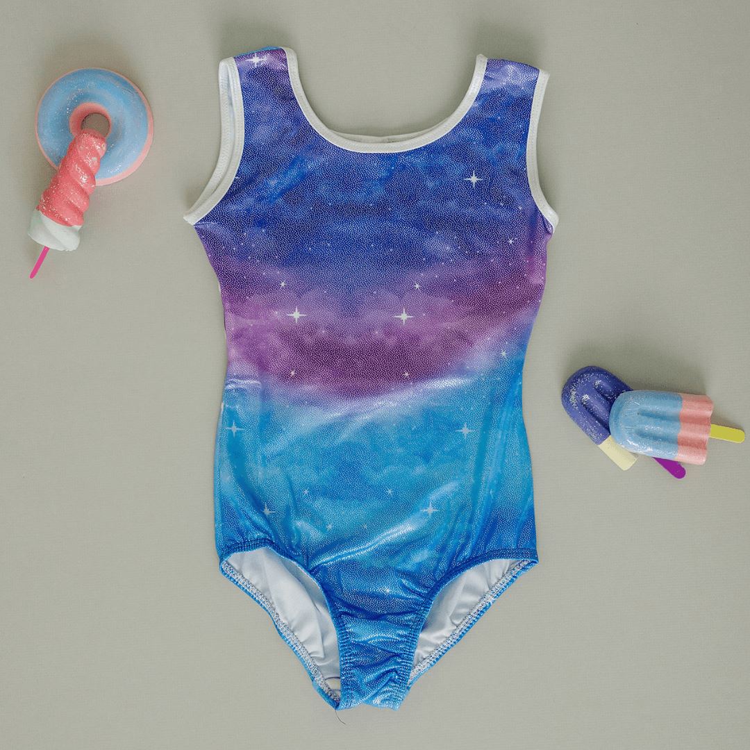 Purple Blue Ombre Leotard